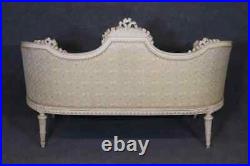 Superb Quality Painted French Louis XVI Settee with Wedgwood Plaque, circa 1900