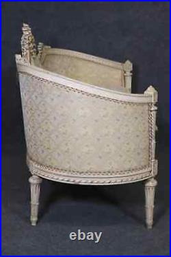 Superb Quality Painted French Louis XVI Settee with Wedgwood Plaque, circa 1900