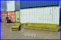 TRUE VINTAGE modulare WOHNLANDSCHAFT 60er 7-teilig grün Couch landscape 60's