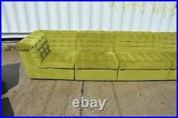 TRUE VINTAGE modulare WOHNLANDSCHAFT 60er 7-teilig grün Couch landscape 60's