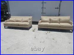 TWO Edward Ferrell Lewis Mittman Custom Three Seat Beachum Sofas PICK UP ONLY FL