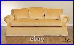 Taylor King Custom Upholstered Mohair Upholstered Sofa