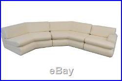 Three Piece White Modern Sectional Sofa by Preview