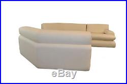 Three Piece White Modern Sectional Sofa by Preview