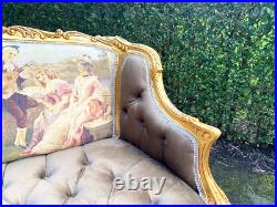 Timeless Elegance Revived Vintage French Louis XVI Style Settee