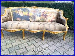 Timeless Elegance Revived Vintage French Louis XVI Style Settee