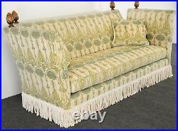 Traditional Custom Baker Henredon Style Knole Sofa Couch Daybed, 1980s