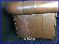 Traditional Handmade Leather Chesterfield Style Antique Tan Brown 2 Seater Sofa