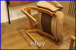 True Vintage Rybo Rykken Kengu Lounge Chair 70er Leder Elsa Solheim Loungechair