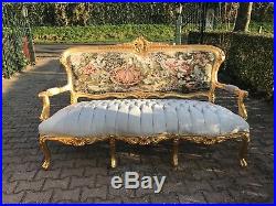 Unique Sofa/Settee/Couch in Gobelin Louis XVI Style