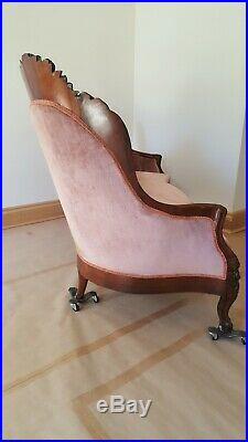 VICTORIAN JOHN HENRY BELTER ROSALIE with GRAPES SOFA GREAT CONDITION