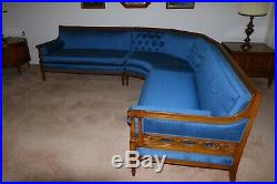VINTAGE 60's 3 PIECE SECTIONAL FRENCH PROVINCIAL Living Room COUCH FURNITURE SET