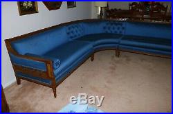 VINTAGE 60's 3 PIECE SECTIONAL FRENCH PROVINCIAL Living Room COUCH FURNITURE SET