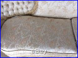 Vintage Louie XV Style French Sofa/settee Tufted Upholstery
