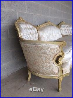 Vintage Louie XV Style French Sofa/settee Tufted Upholstery
