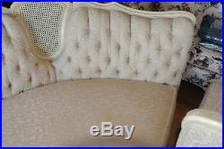 VINTAGE MID 1950'S FRENCH PROVINCIAL 3 PIECE SOFA SECTIONAL paramount of sturgis