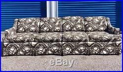 VTG 1960s THOMASVILLE sofa Couch 2PIECE CUSTOM DESIGNER FABRIC Dunbar Era MCM