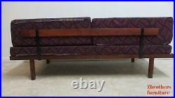 VTG Scandinavian Walnut Day Bed Sofa Couch Custom Ventura fabric Robert Lester B