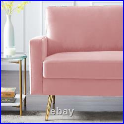 Velvet Sofa Accent Armchair Loveseat Sofa Convertible Couch Sofa For Living Room
