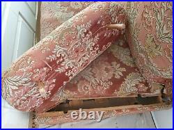 Very Large Tall Antique Victorian Couch Sofa Chair