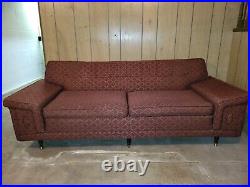 Very nice 72 vintage Mid Century Modern Sofa with original upholstery MCM