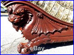 Victorian Carved Griffin Chaise Lounge/fainting Couch. Horner Karpen. 1890s
