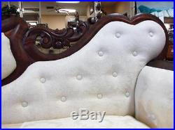 Victorian Carved Walnut Sofa