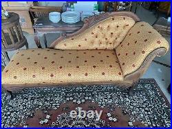 Victorian Flower Sofa Hand Carved Solid Mahogany wood