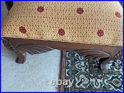 Victorian Flower Sofa Hand Carved Solid Mahogany wood