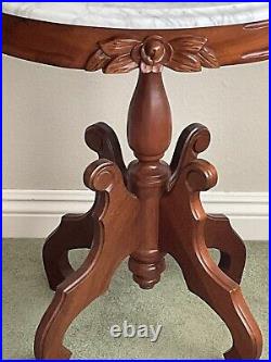 Victorian Hand Carved Roses on solid Mahogany 4 Piece Living Room