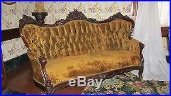 Victorian Rococo Revival Sofa Belter Style