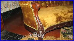 Victorian Rococo Revival Sofa Belter Style