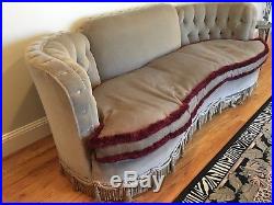 Vintage 1930s Art Deco Mohair Sofa Couch -FANTASTIC ORIGINAL CONDITION-ANTIQUE