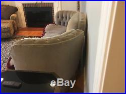 Vintage 1930s Art Deco Mohair Sofa Couch -FANTASTIC ORIGINAL CONDITION-ANTIQUE