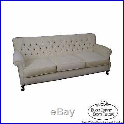 Vintage 1940s Tufted Upholstered Sofa
