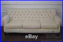 Vintage 1940s Tufted Upholstered Sofa