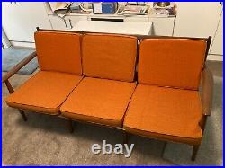 Vintage 1950-60's Baumritter 3-seat sofa/G Fox & Co. Hartford ct