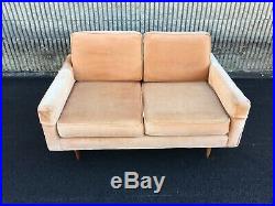Vintage 1960s Mid Century Modern Couch Sofa Loveseat Settee Baughman Knoll Era