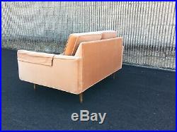 Vintage 1960s Mid Century Modern Couch Sofa Loveseat Settee Baughman Knoll Era
