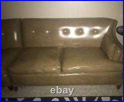 Vintage 1960s Mid century Modern Naugahyde Sectional Sofa