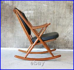 Vintage 60er Bramin Teak Schaukelstuhl F. Reenskaug MidCentury 60s Rocking Chair