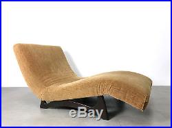 Vintage Adrian Pearsall Craft Assoc Double Wave Chaise Lounge Mid Century Modern
