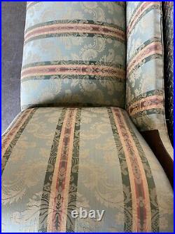 Vintage Antique French Style Upholstered Recamier Chaise Lounge