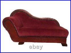 Vintage Antique Salesman Sample Doll Size Chaise Lounge Fainting Couch