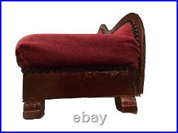 Vintage Antique Salesman Sample Doll Size Chaise Lounge Fainting Couch