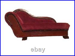 Vintage Antique Salesman Sample Doll Size Chaise Lounge Fainting Couch