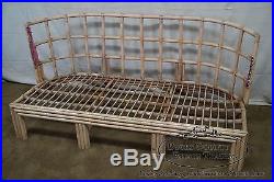 Vintage Art Deco Bamboo Rattan Sofa