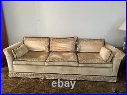 Vintage Broyhill Velvet Couch And Chair