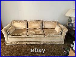 Vintage Broyhill Velvet Couch And Chair