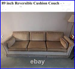 Vintage Broyhill Velvet Couch And Chair